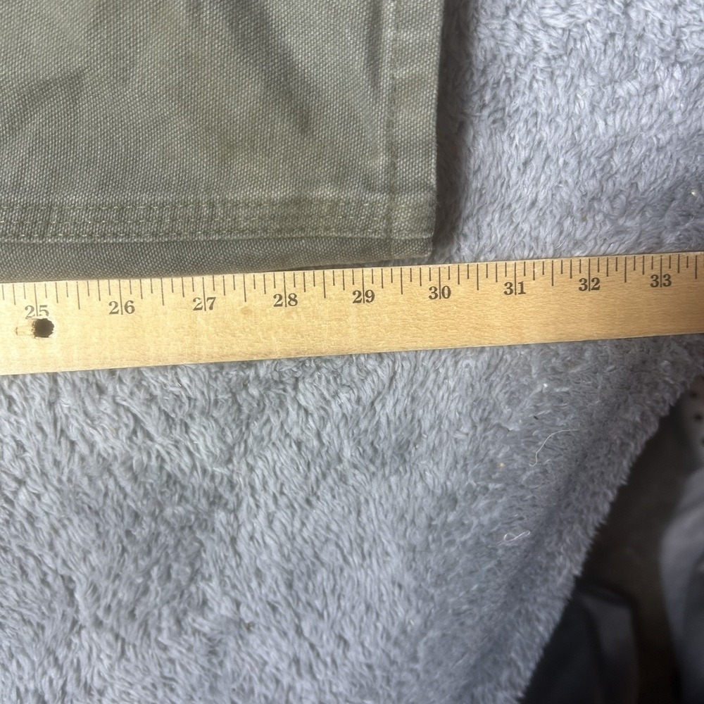 Carhartt Pants Mens 42x30 Moss Green Carpenter Dungaree Canvas Duck B11 MOS - Picture 12 of 15